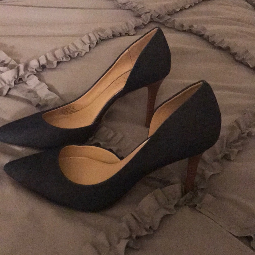 HOT Jessica Simpson denim heels size 7.5
